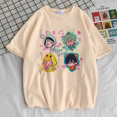 Alien Stage Top Tees Teen Classic Psychedelic 80s Trendy T Shirt Comfortable Digital Korean Clothes Trendy Vintage 2000s