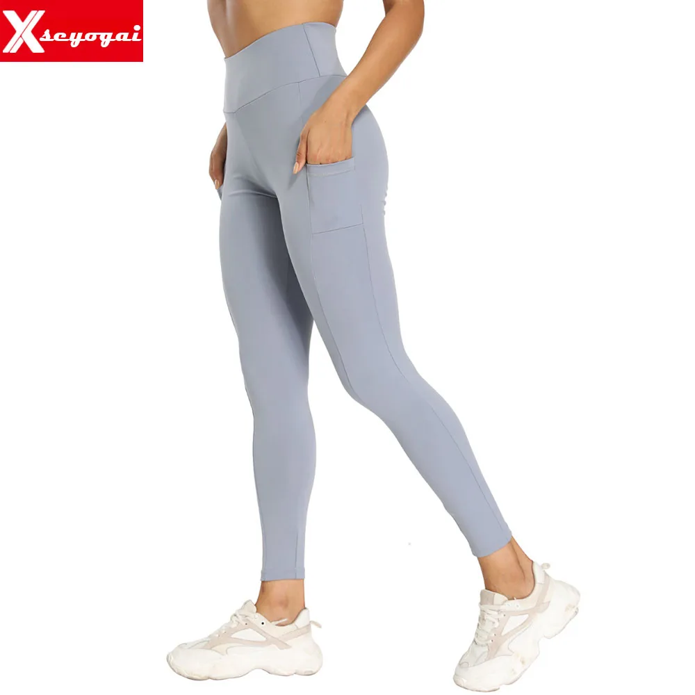

Women's Seamless Sports Leggings Cinching And Lifting Hips Running And Fitness Pants High Waisted Tight Yoga Pants