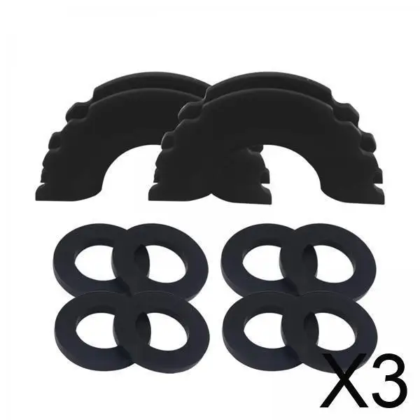 

3xD Ring Shackle Isolator Easy Installation 3/4 inch for Cars Spare Parts Black