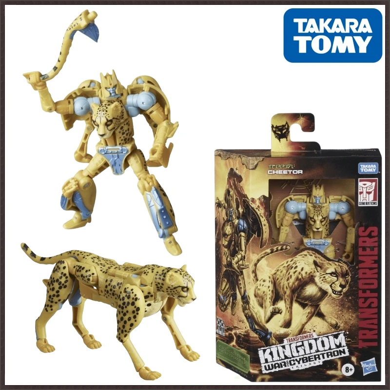 In magazzino tapara Tomy Transformers serie G Kingdom WFC-K4 Yellow Leopard figure da collezione Action regali popolari