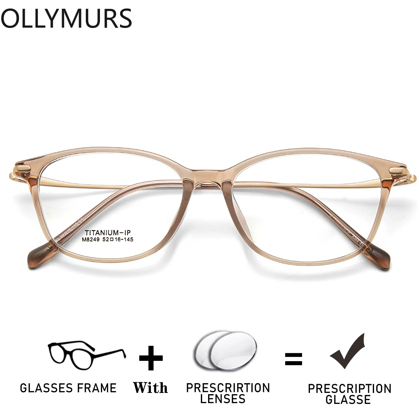 

Mother Wife Gift Glasses New Design Recipe Lenses Myopia Hyperopia Progressive Gafas TR90 Titanium Optical Eyewear Prescription