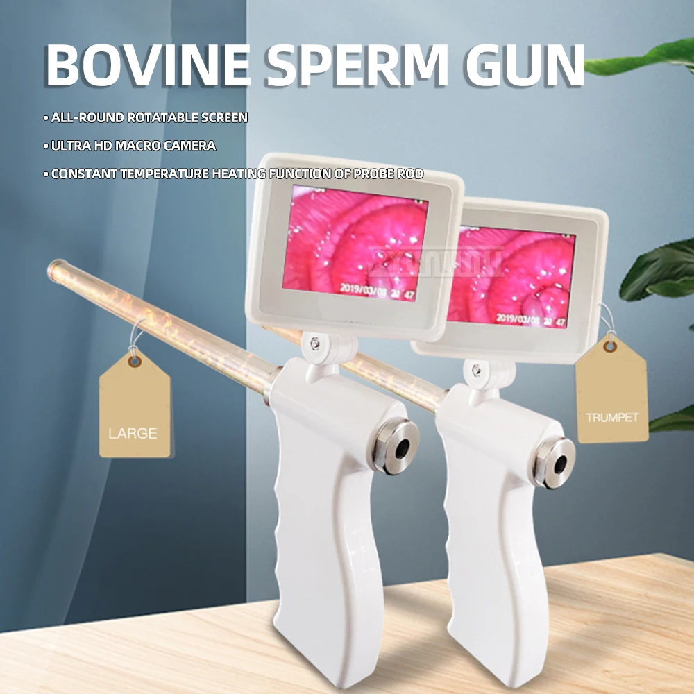 

Visual Insemination Gun for Cattle Breeding Farm Animal Reproduction Tool for Raising Cattle Horses Donkeys with Frozen Semen