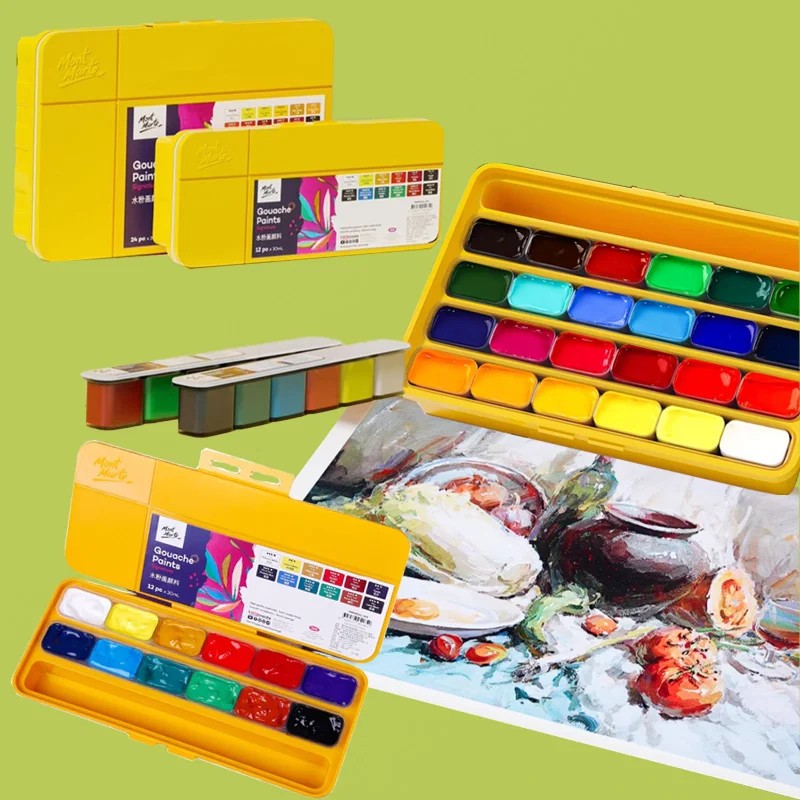 

30ml 12/24color Jelly Gouache Pigment Can Washed Water Dry Wet Color Difference Small Children's Graffiti Outdoor Sketching