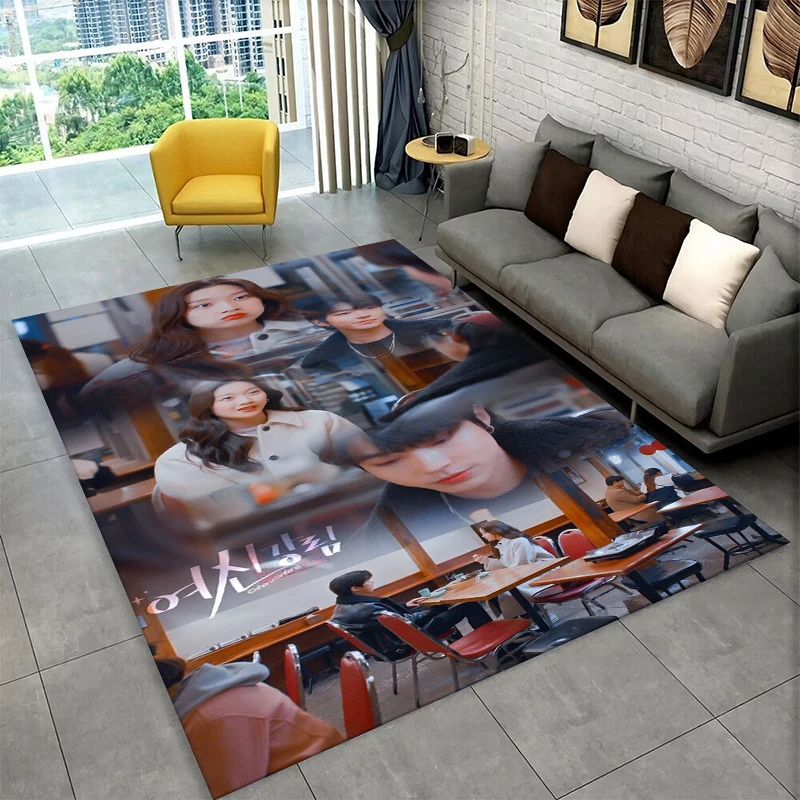 True Beauty Hwang in Youp Cha EunWoo Carpet Rug for Bedroom Living Room Sofa Playroom Doormat Home Decor,Kid Area Rug Non-slip