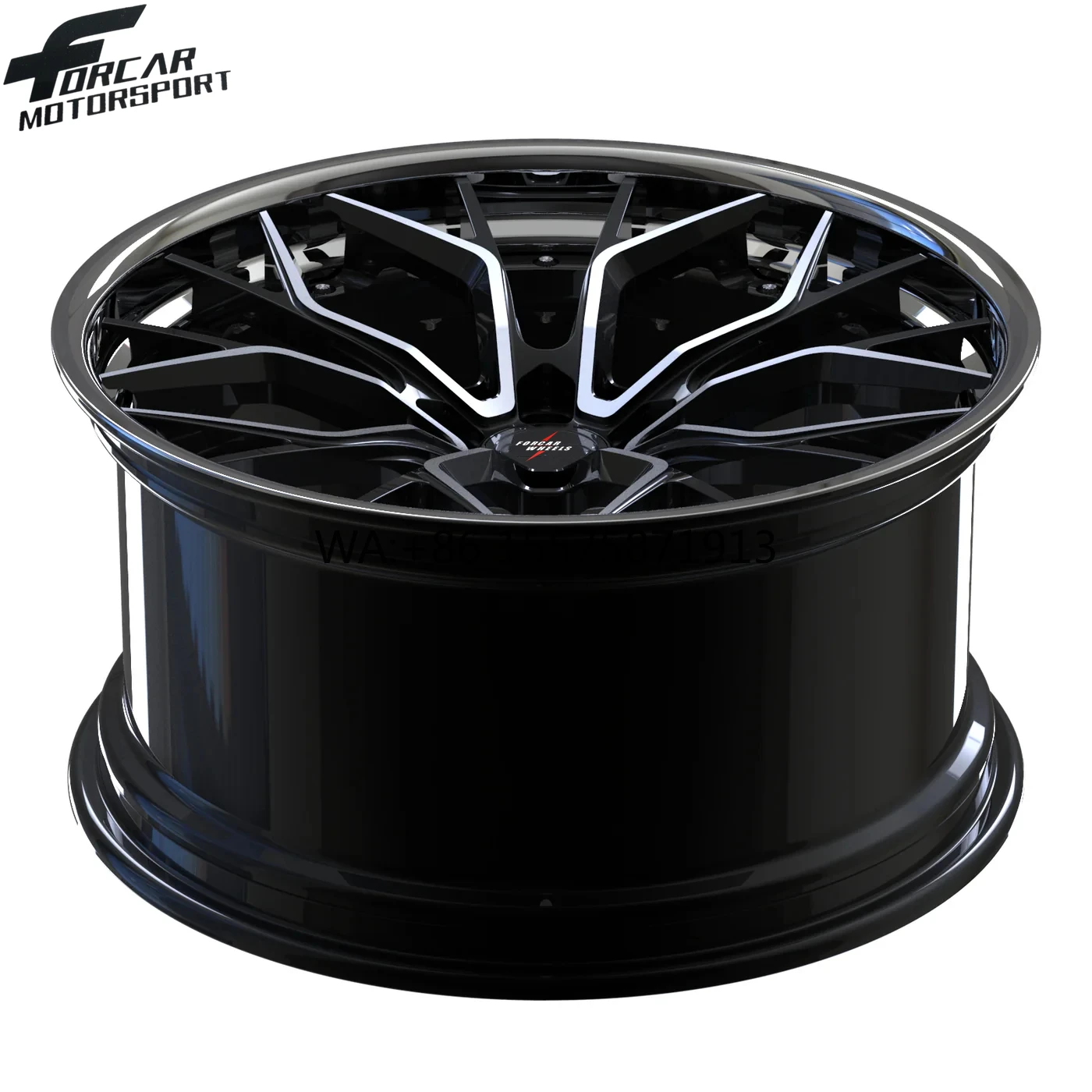 

Forcar Made in China Lighting Chrome Barrel 2-piece Design Custom T6061 Factory Price 5*112 5*114.3 New Forged Wheels