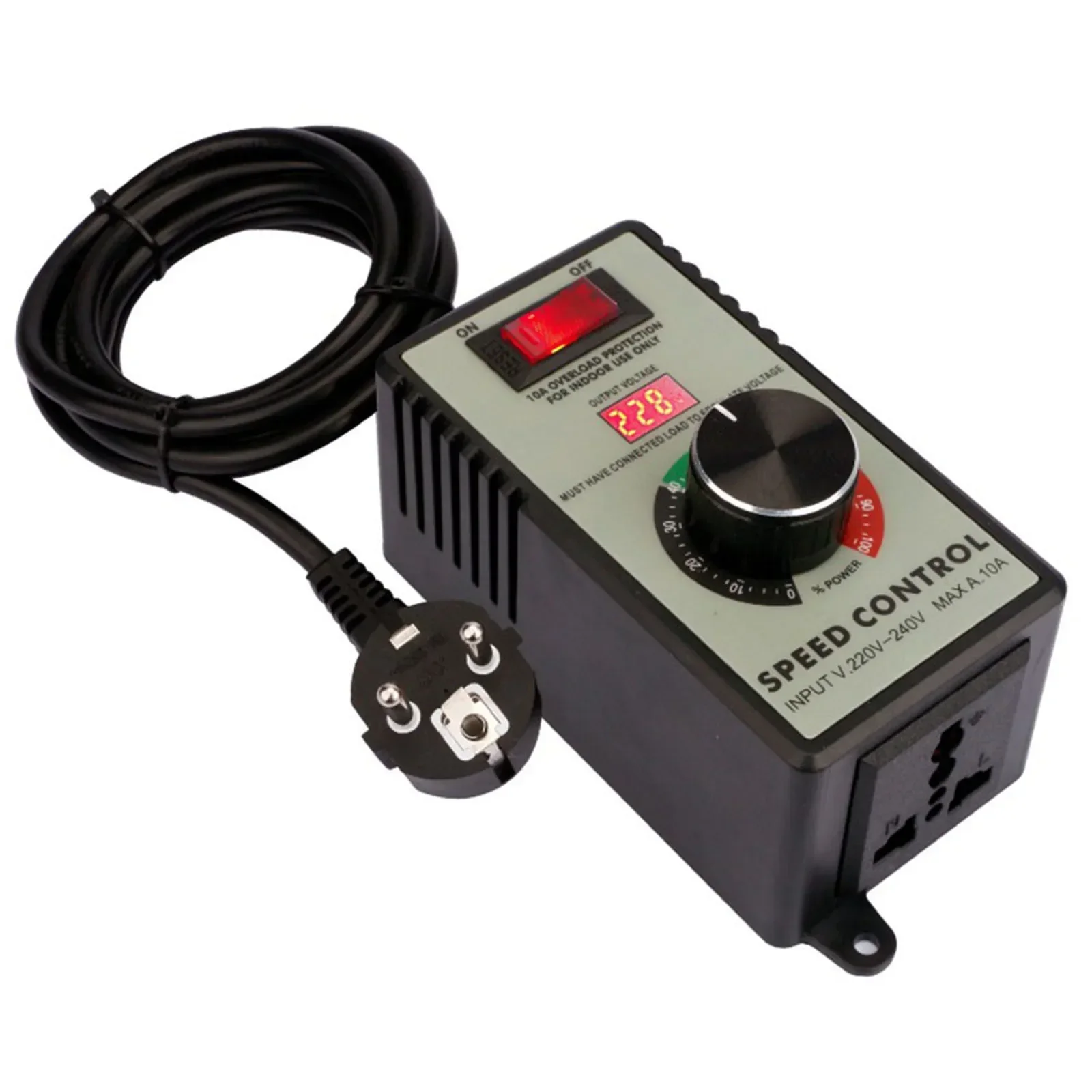 AC Motor Speed Controller Angle Grinder Speed Regulator For Industrial Use Flame Retardant Material Maximum Current 15A