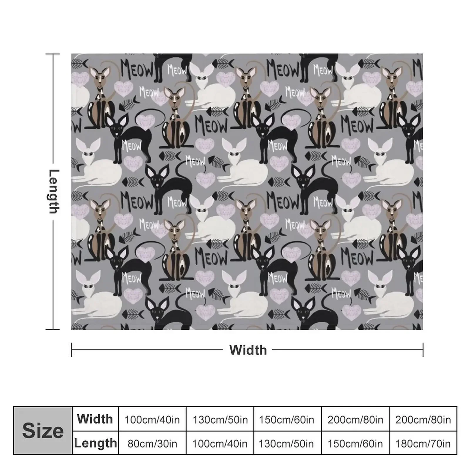 Cornish Rex Cats Throw Blanket Soft Plaid Thermal Custom Hairys Blankets