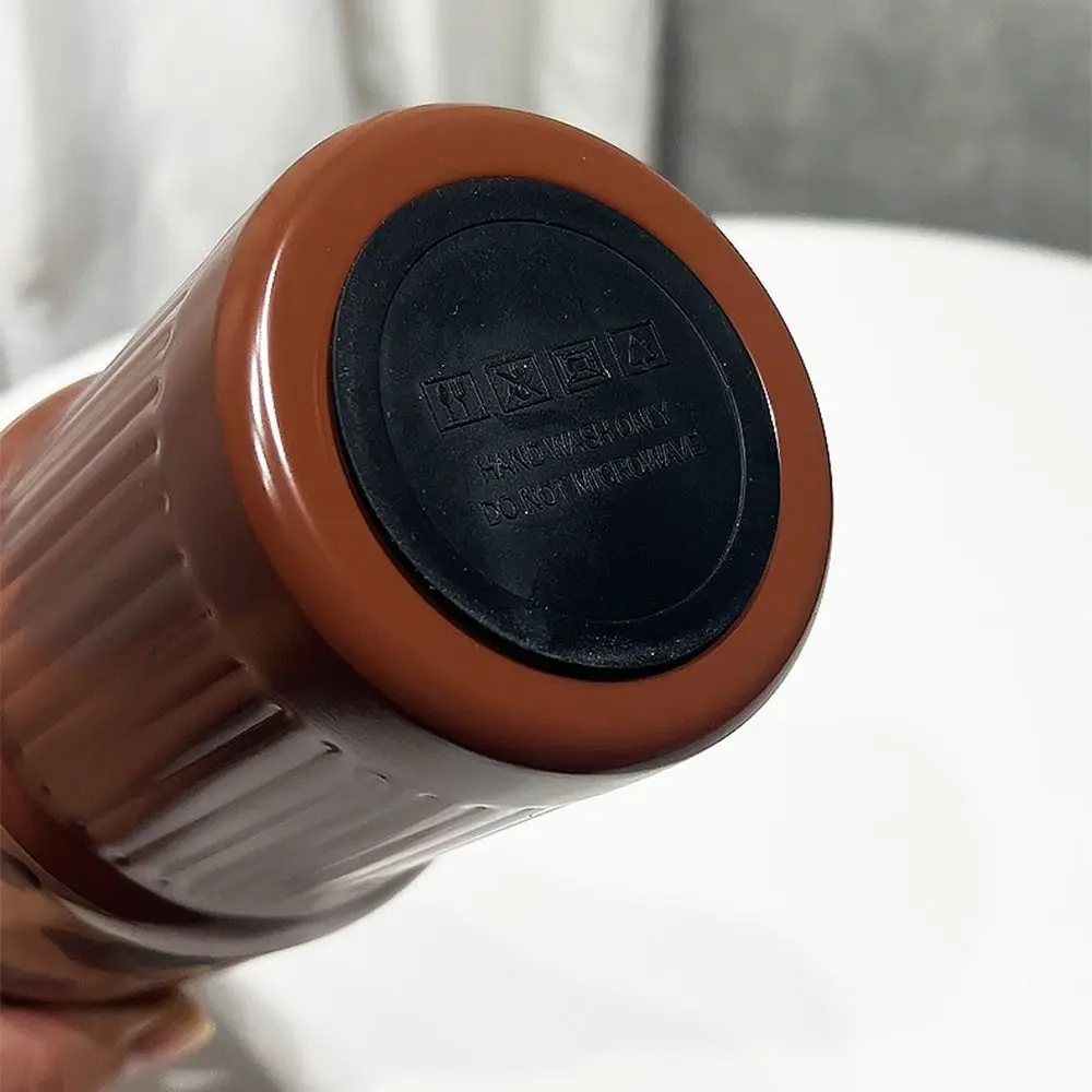 

Creative Thermal Water Bottle Portable Large Capacity Coffee Tumbler with Handle Straw Design Double Wall Outdoor Insulated Mug