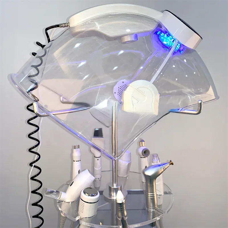 Oxygen jet beauty facial mask machine with Led dome face equipment