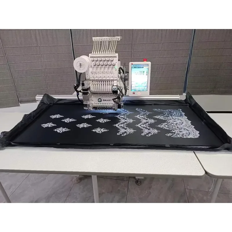 500 * 1200 mm single head embroidery machine, t-shirt embroidery machine with sequins and easy buttons