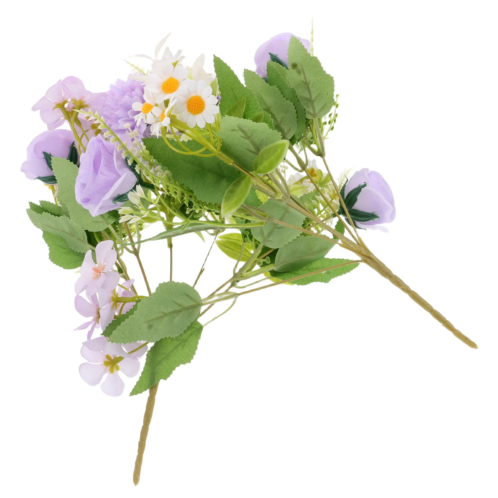 2Pcs Artificial Flowers Roses Lifelike Simulation Bouquet for Party Wedding Decoration Low-Maintenance Decorative Flower