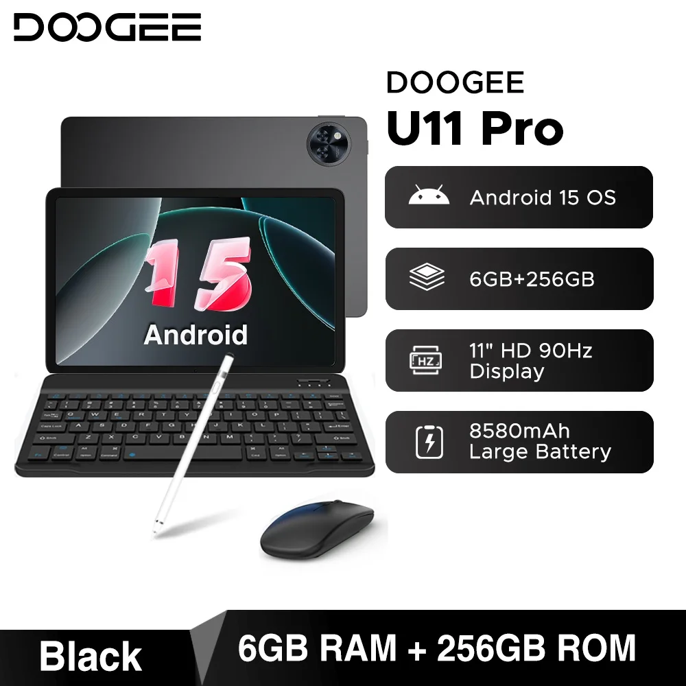 DOOGEE U11 Pro Android 15 Tablet 30GB(6+24) 256GB 11