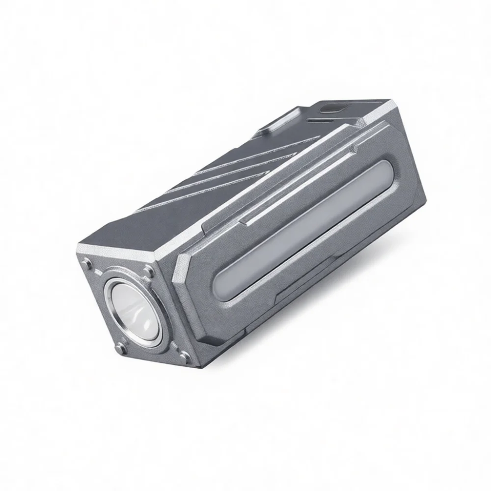 Ultra Bright LED Pocket Flashlight Magnetic Base Work Lamp Rechargeable Camping Torch Corner Design Waterproof Portable