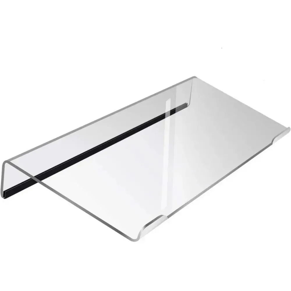 

Clear Acrylic Keyboard Stand Ergonomic Design Tilted Computer Keyboard Holder Portable Silicone Anti-Slip Case Keyboard Tray