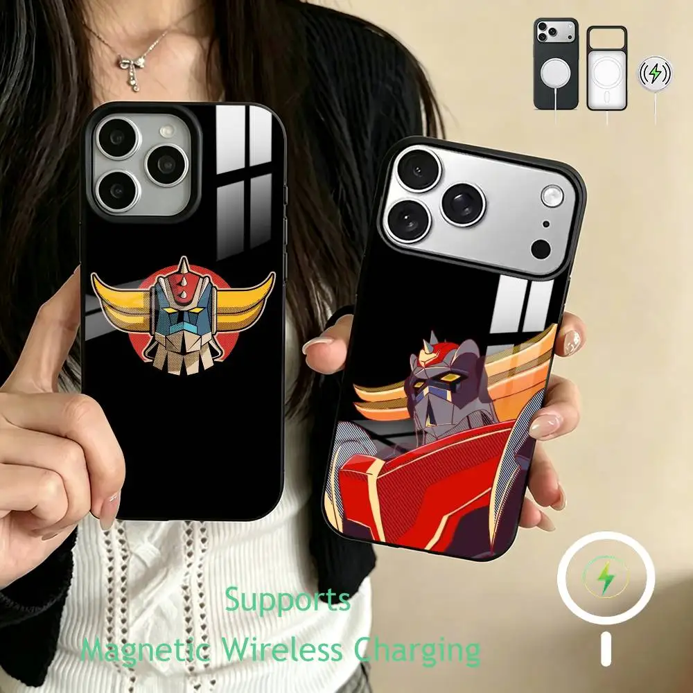 UFO Robot Grendizer  Phone Case For iPhone17,16,15,14,13,12,11 Plus,Pro Supports Magnetic Wireless Charging