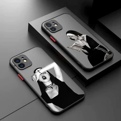 Smoking Nuns Art Aesthetic Phone Case For iPhone 15 14 13 12 11 Pro Max X XR XSMax 7 8 Plus Matte Transparent Back Cover