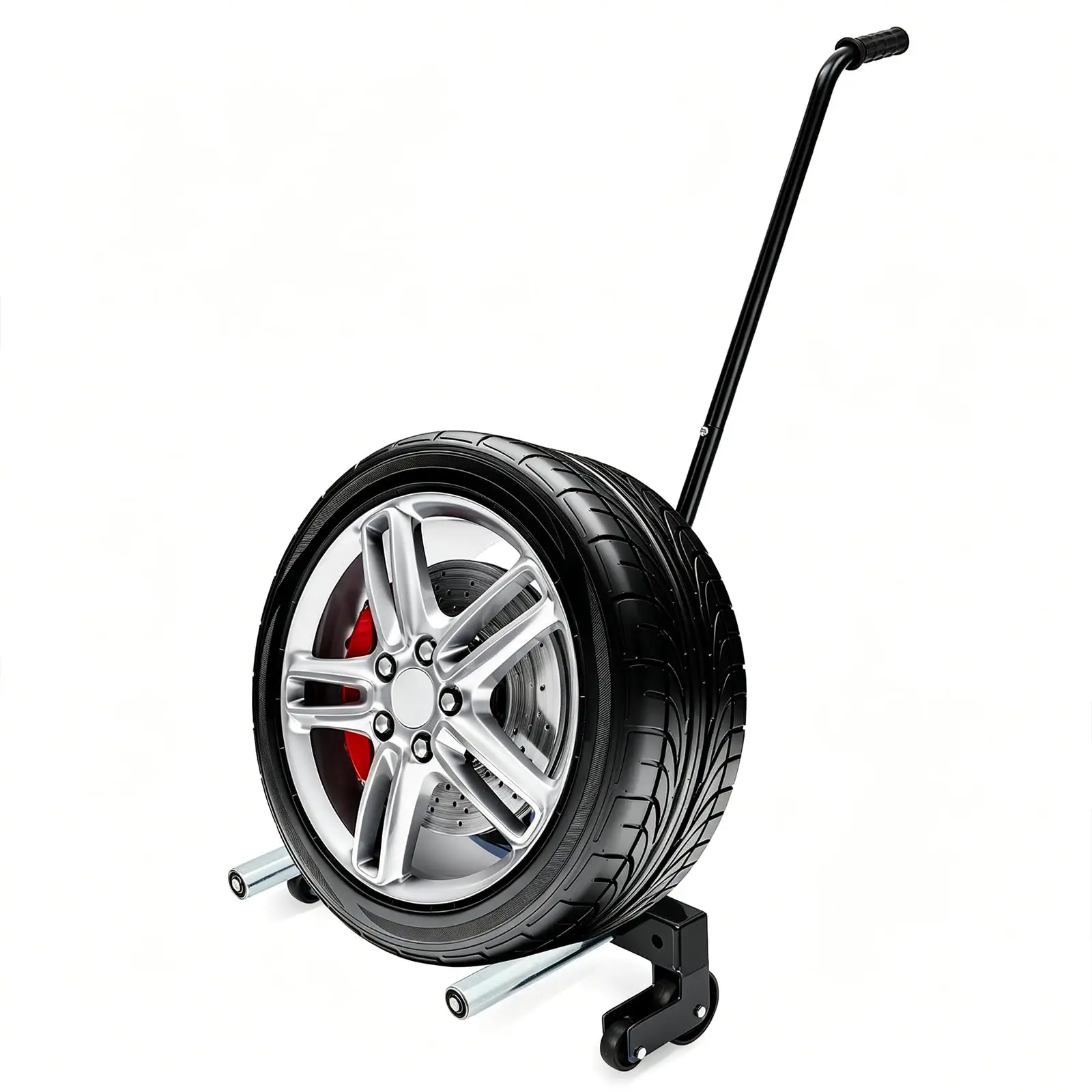 Heavy-Duty Adjustable Tire Dolly Cart, 500 lb Capacity for 12