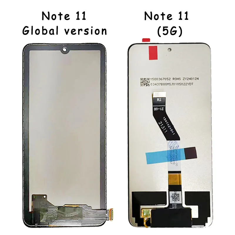 Tested For Xiaomi Redmi Note 11 LCD 2201117TG Display Touch Screen Panel Digitizer For Redmi Note 11 5G Display 21091116AC