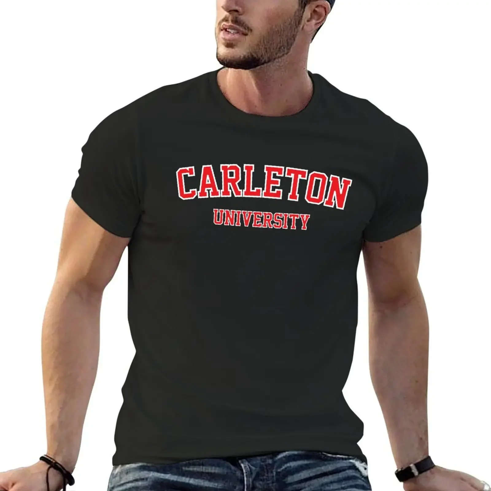 

Carleton University T-Shirt sports fans graphic t shirts oversized t shirt men