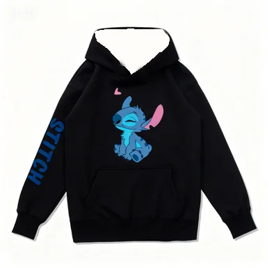 Nueva sudadera con capucha de pareja de dibujos animados, jersey holgado con capucha para mujer, traje sencillo de moda para otoño e invierno para hombre y mujer