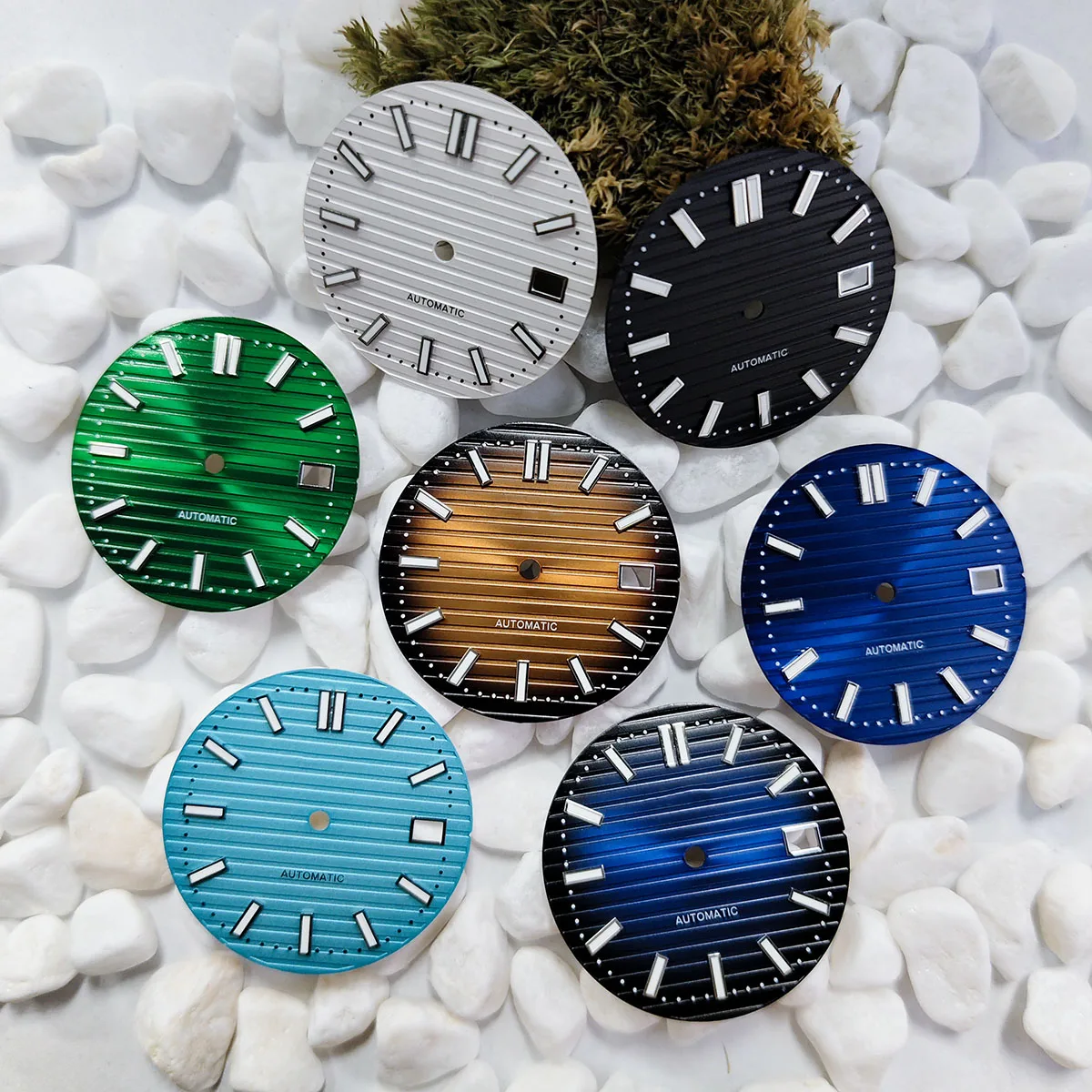 High quality custom dial 30.5mm for NH35/NH36 movement Green luminous NH35 dial NH36 dial Watch accessories