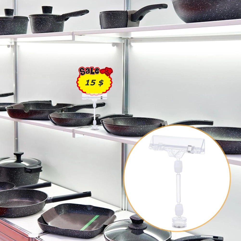 5pcs Price Tag Clips Food Sign Holder Display Stand For Supermarkets Retail Stores Wedding Table Numbers Label Clamps Desk Sign