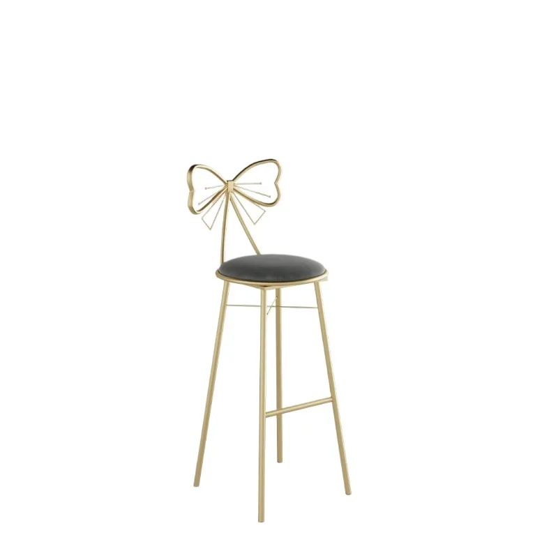 

*High Quality Modern Bar Stool Wood Fabric Bar Chair Luxury Metal Kitchen Club Bar Chairs