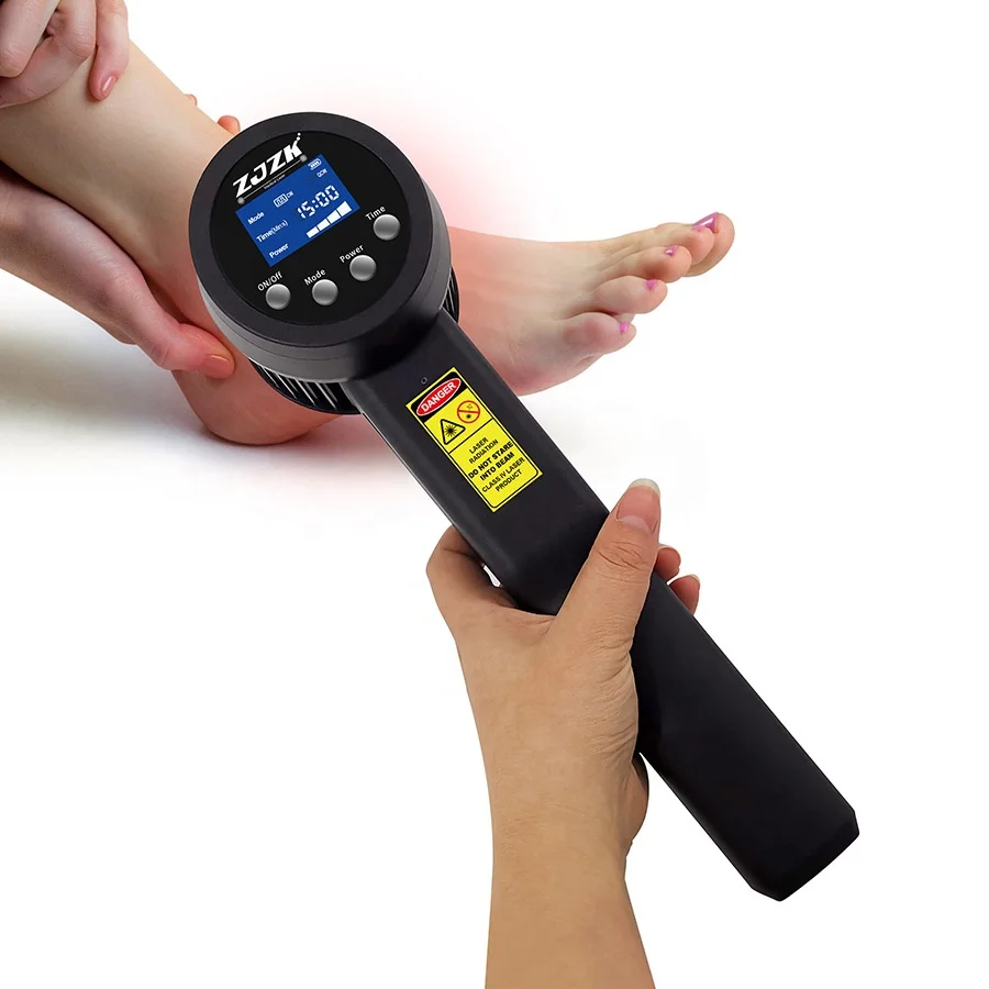 2026 ZJZK Cold Laser Therapy Device Health Care Products for Pain Relief Anti-inflammation Tissue Repair 5W 650nm 808nm Handheld