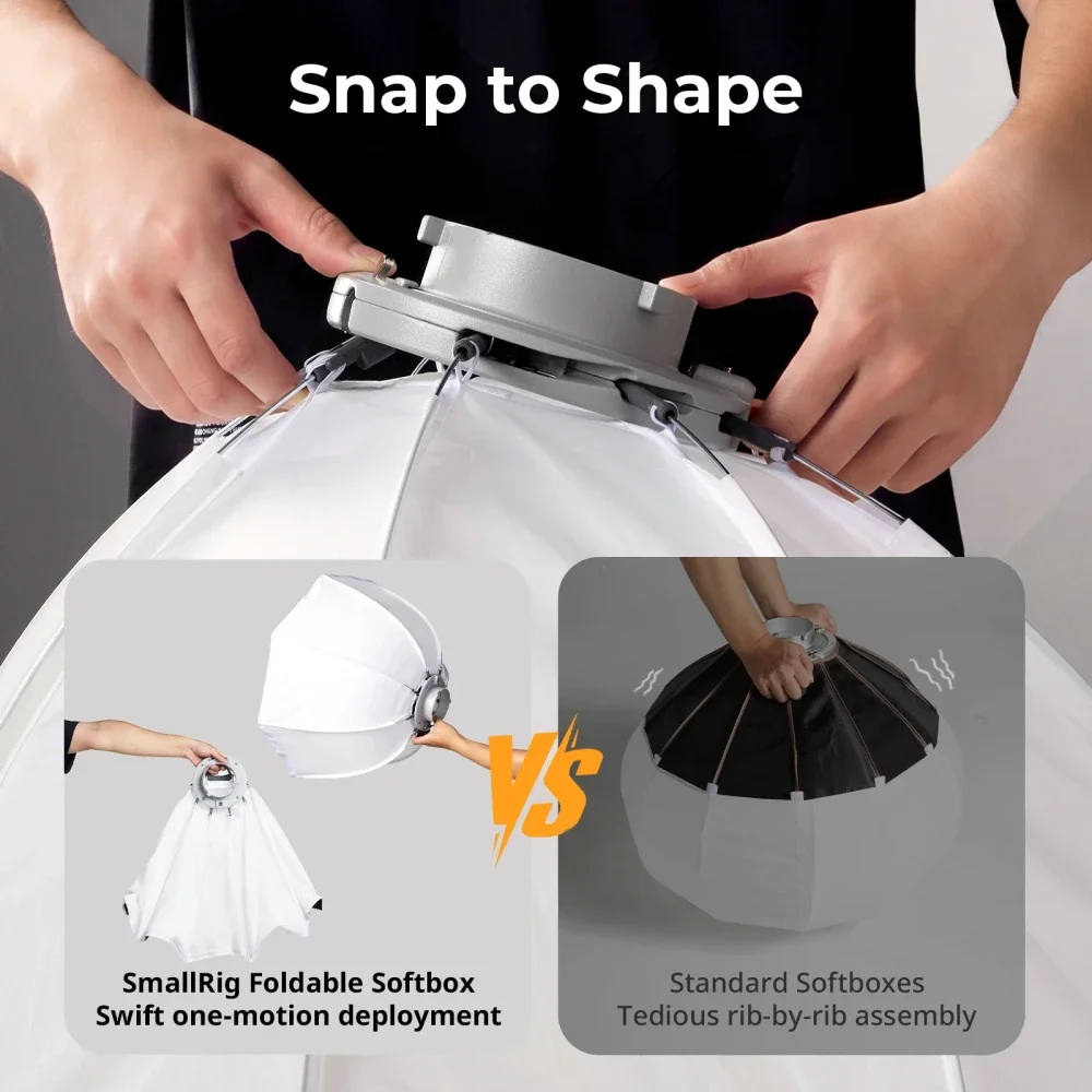 Smallrig Fl-65 Fl-90 65Cm 90Cmquick Setup Foldable Lantern Softbox for Bowens Mount for Portrait Photography Live Streaming 6407