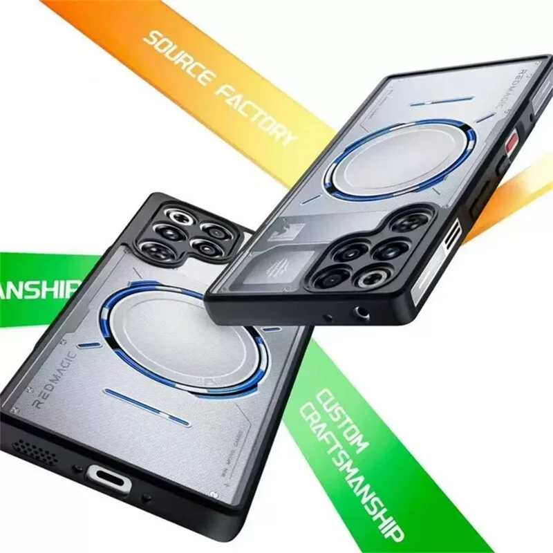 حافظة لهاتف Redmagic 11 Pro Plus حافظة خلفية شفافة غير لامعة لهاتف ZTE Nubia Red Magic 11 Pro + 5G غطاء حماية أكريليك