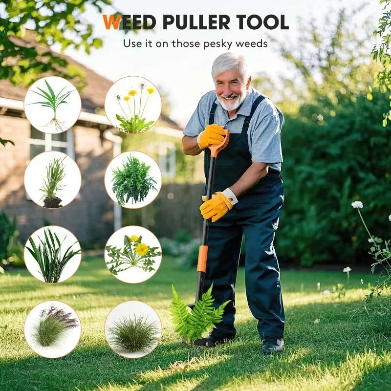 Weed removal tool 42 Vertical 4-claw gardening manual removal tool