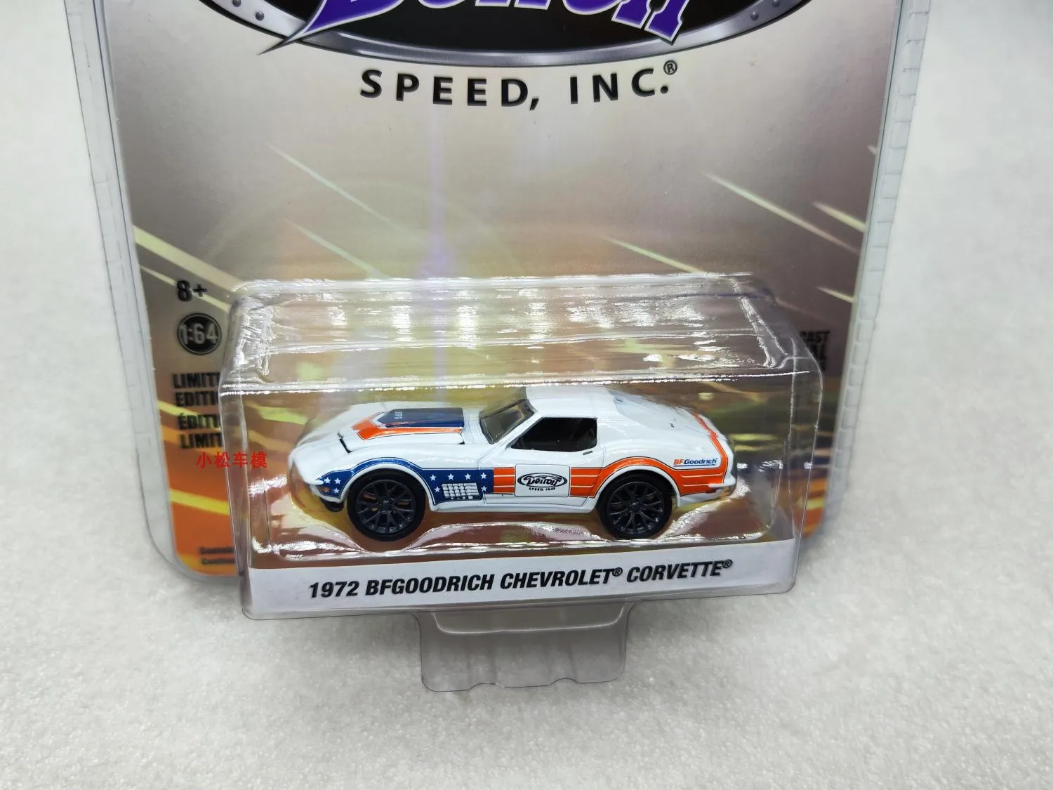 

GreenLight 1:64 1972 BFGoodrich Chevrolet Corvette, модель автомобиля из сплава, литье под давлением мини-автомобиль, детская игрушка в подарок