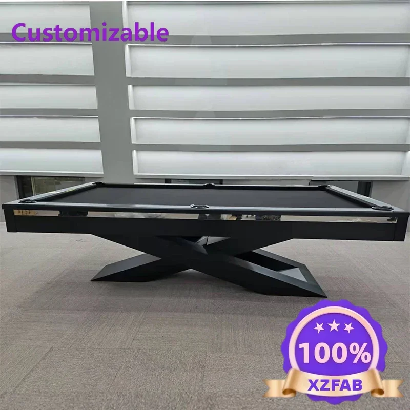 Factory Direct 2026 Simple High Quality Black Eight Billiards Table Private Home Indoor Club