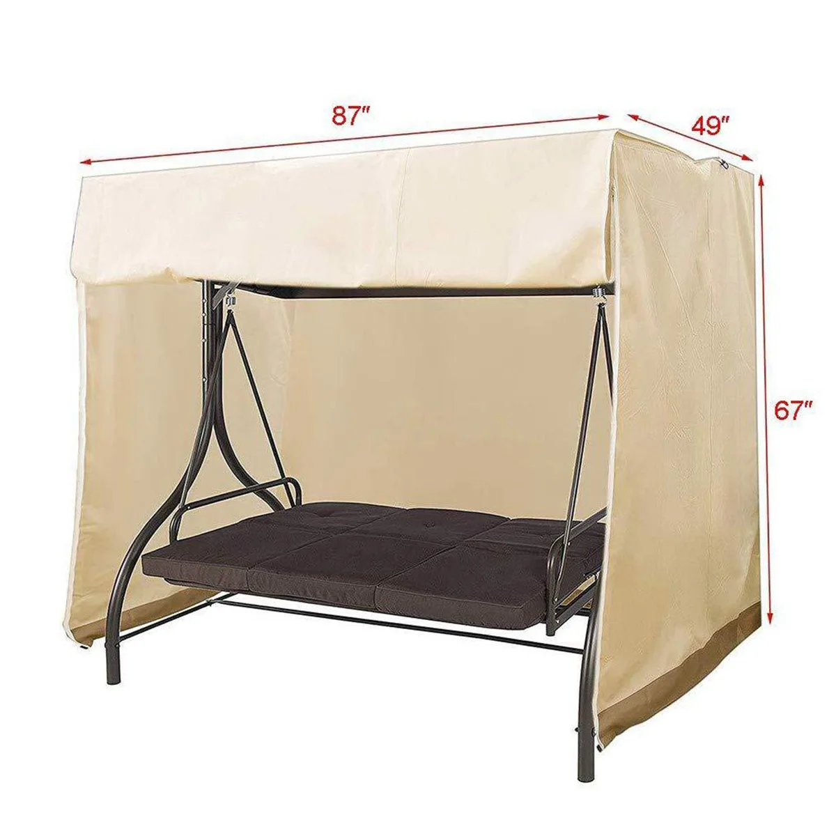1PC Waterproof Swing Cover Outdoor Chair Protector Dustproof Garden Seat Cover Lightweight All Purpose Covers Household