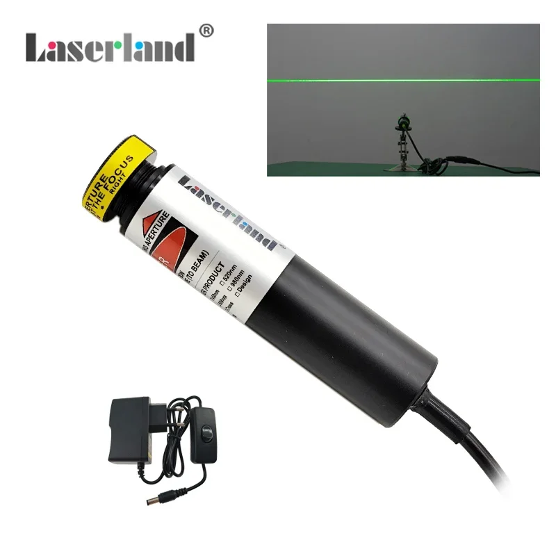 Imagem -05 - Módulo Laser de Linha Verde 520nm para Alinhamento de Corte de Serragem de Madeira de Pedra