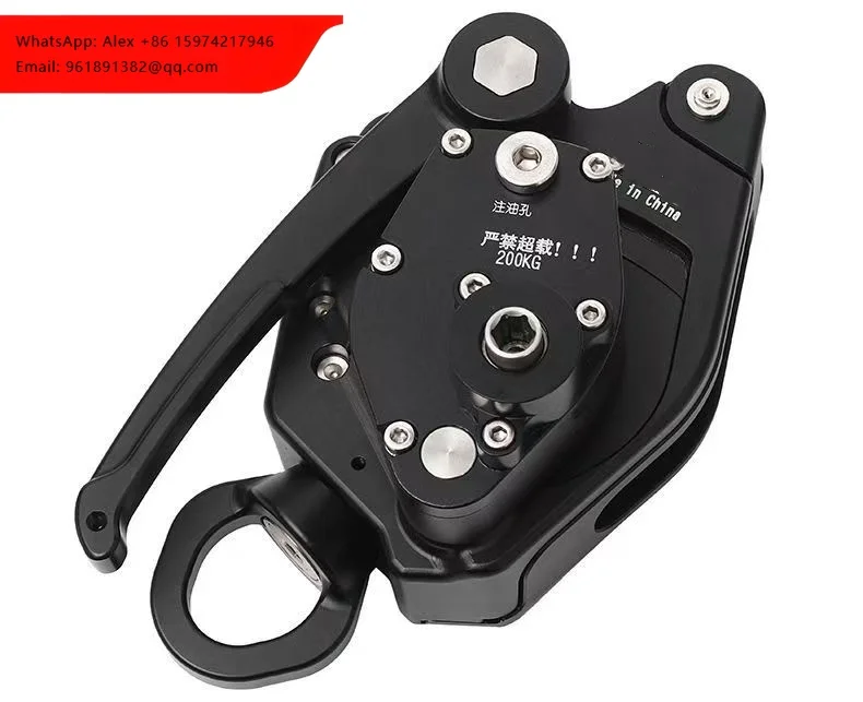 

Портативное устройство для подъема и спуска по веревке CCS-Ultra 200KG, электрический подъемник для высотных работ, ручной подъемник с поворотным крюком