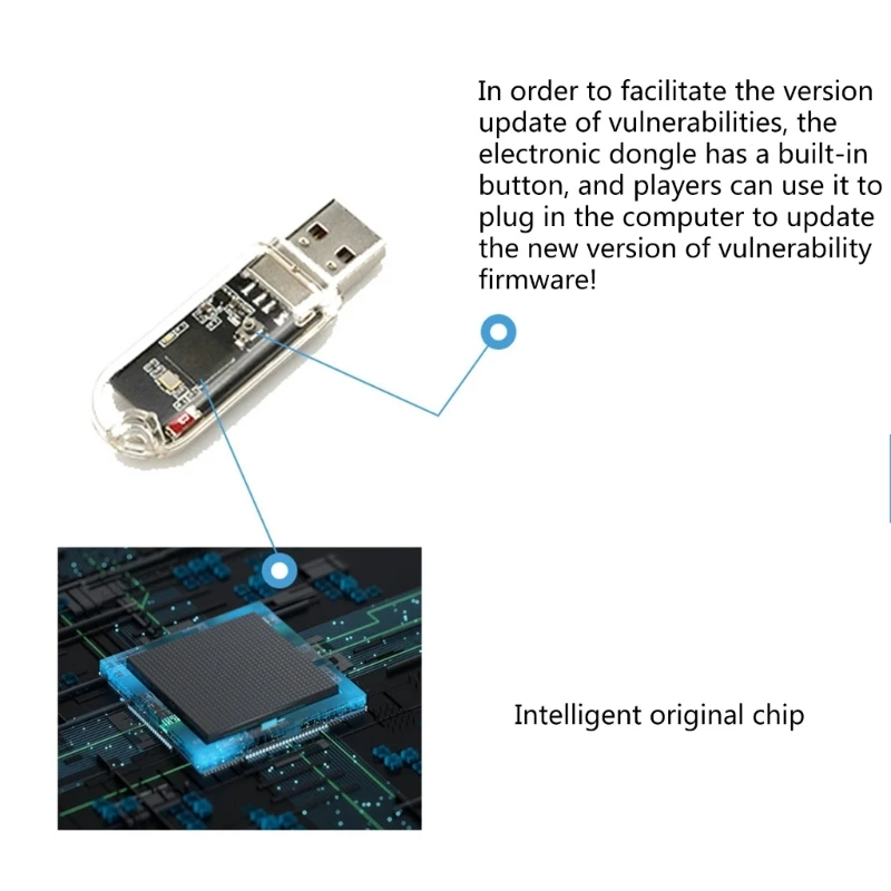 USB Adapter for P4 9.0 Wifi Plug-free USB Electronic Dog Receiver One-key Crack ESP32 Support Plug & Use