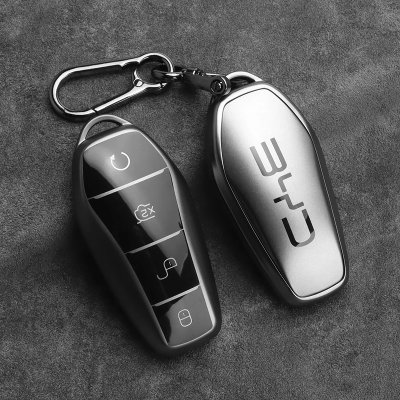 TPU-Autoschlüsselhülle für BYD Seal Song Plus Atto 3 Dolphin Han EV Tang Qin U Dmi Yuan Pro Schutz Schlüsselanhänger Zubehör – Detail 4