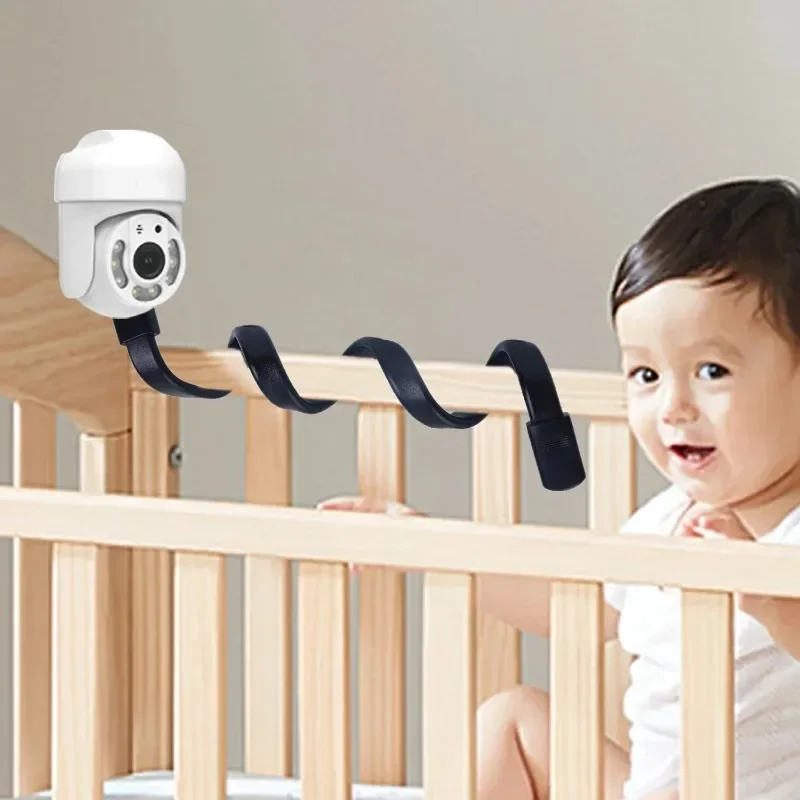 Adjustable Mini Camera Holder Baby Monitor Bed Bracket Long Mount 1/4 Screw Hose Cameras Support Light Stand for Selfie and Live image 6