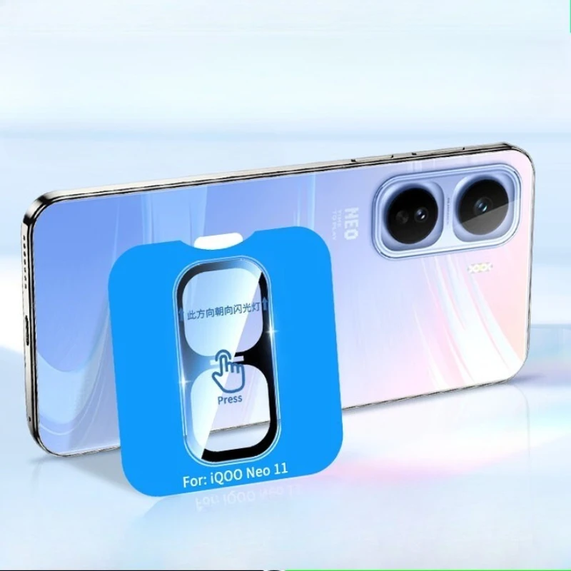 

For Vivo IQOO Neo 11 3D Camera Lens Protector Positioning Back Sticker Glass for IQOONeo11 Iqoo Neo11 Protective Case Ring Film