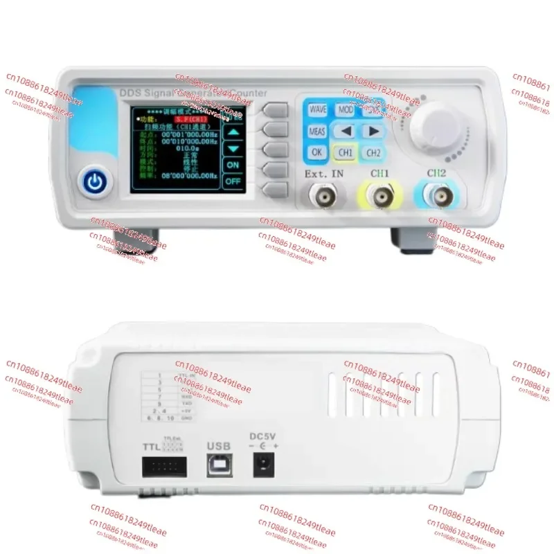 JDS6600 Dual channel programmable DDS function arbitrary waveform signal generator, pulse signal source frequency meter