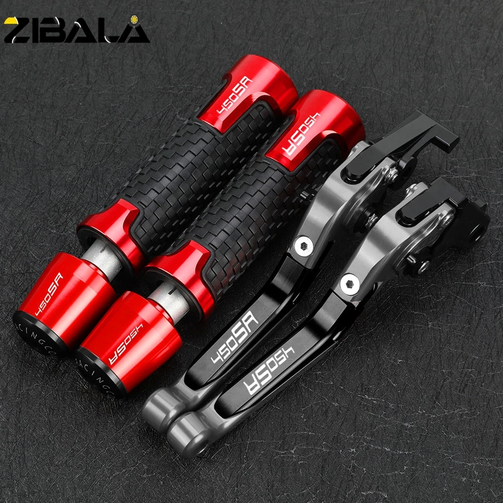 

For CFMOTO 450SR 2021 2022 2023 CF MOTO 450 SR Motorcycle Adjustable Extendable Brake Clutch Levers Hand Grips Handlebar Ends