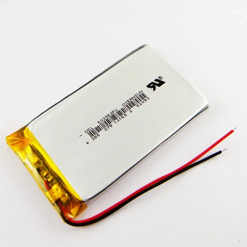 جديد 503562053562   بني 1250 مللي أمبير ملاح 3.7 فولت كلب إلكتروني بطارية ليثيوم بوليمر قابلة للشحن خلية ليثيوم أيون جيدة أ