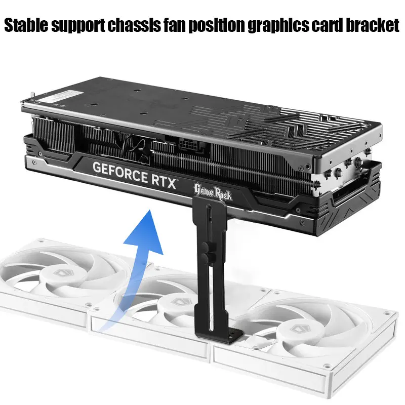 Adjustable GPU Brace Chassis Fan Position 12cm Graphics Card Holder Sliding 6-96mm Video Card Bracket for RTX 4090 4080
