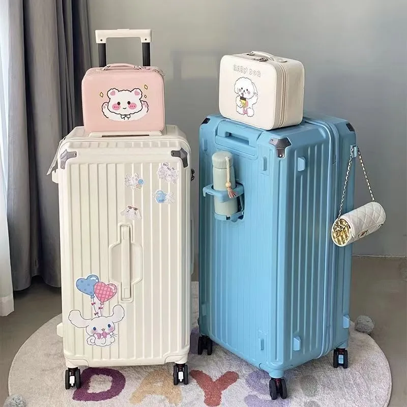 2024New Super Large Capacity Internet Celebrity Luggage Good-looking Multi-Function Mute Five-Wheel Password Trolley Case Luggag