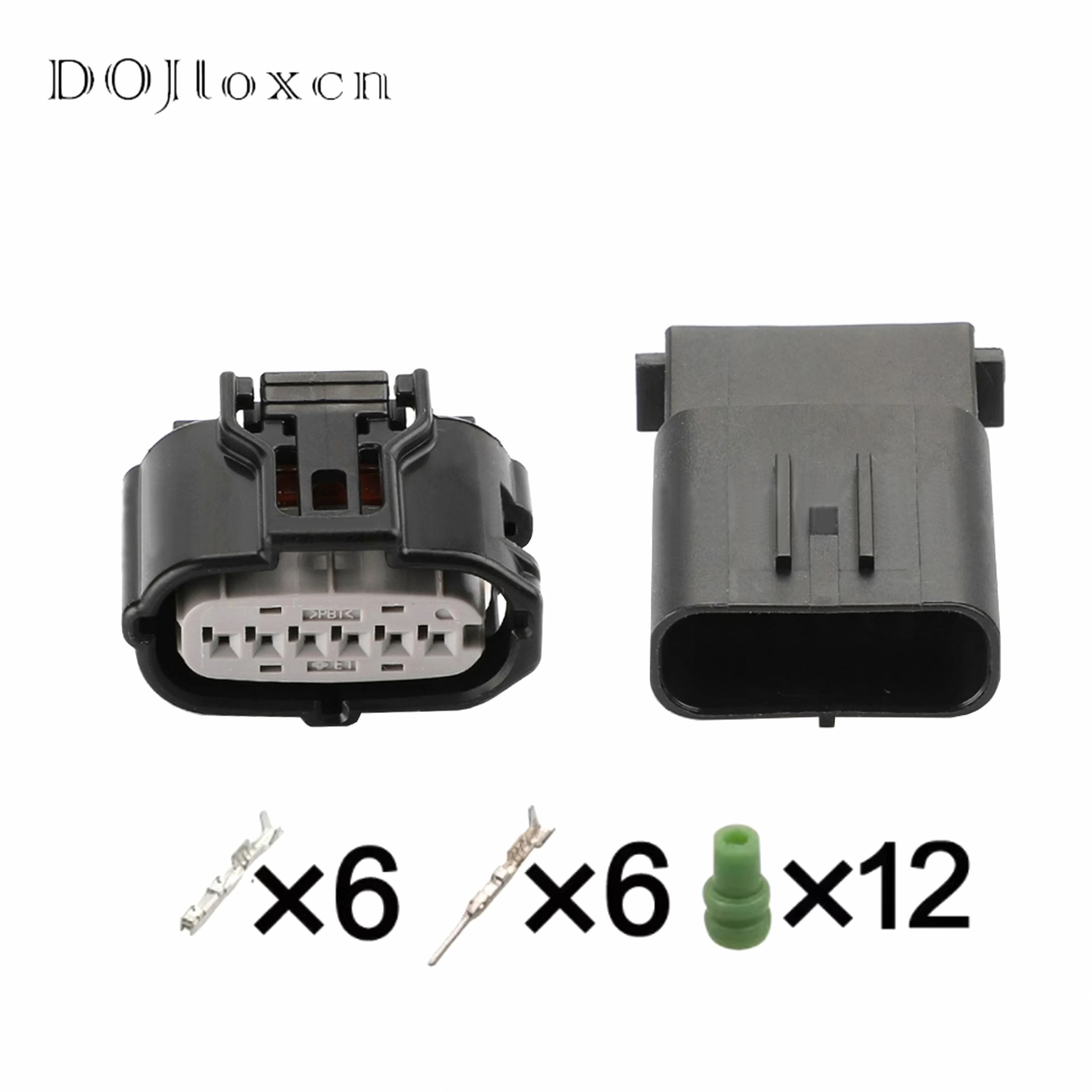 6 Pin 90980-12831 6189-7100 MAF Reversing Radar Socket  Automotive Accelerator Pedal Connector For Nissan Toyota Subaru Mazda