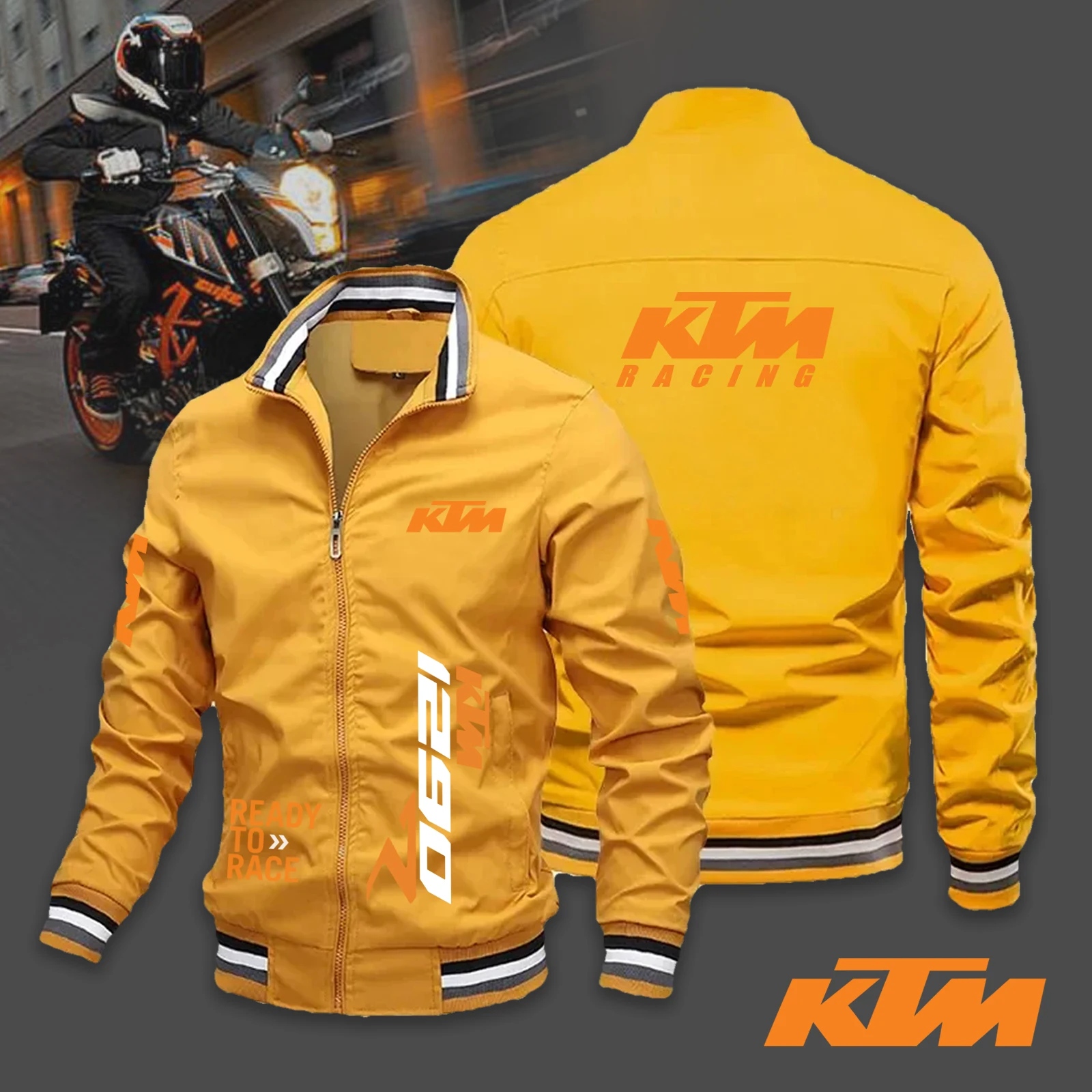 2024 New Men\'s Sports Motorcycle Racing KTM Jacket High Quality Outdoor Bicycle Jacket KTM Clothing Men\'s Jacket