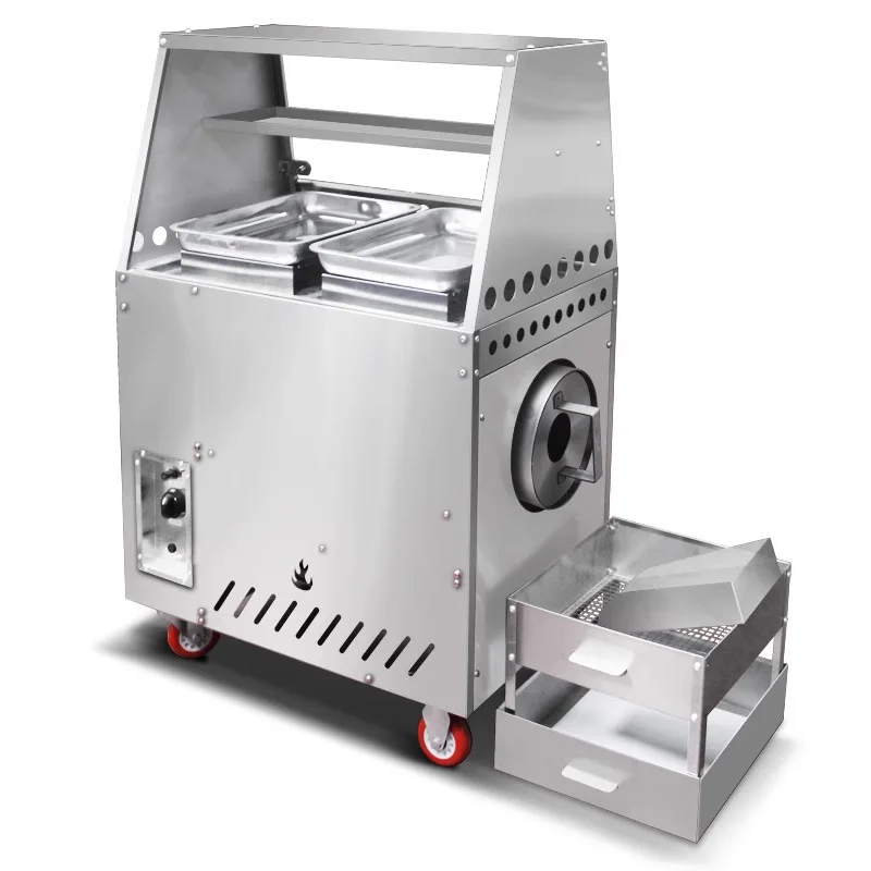 Commercial electric sugar fried chestnut machine stall automatic small fried chestnuts