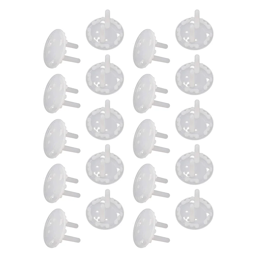 20 Pcs Outlet Covers Baby Proofing Plastic Wall Outlets Plug for Electrical Socket Child Child-proof Protector