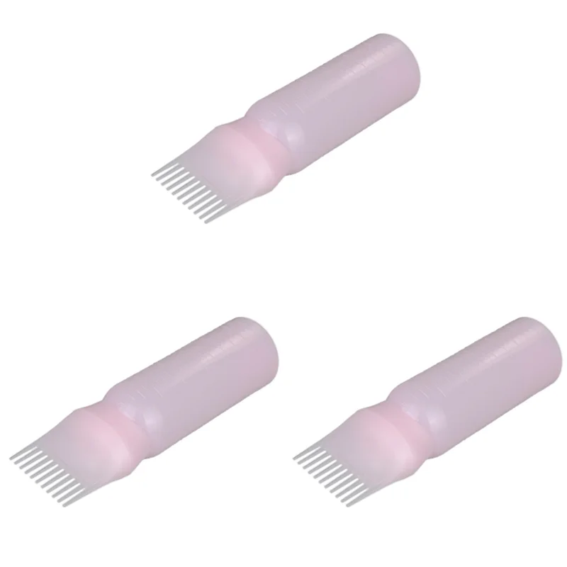 

【24H-SALE!】3X Dyeing Shampoo Bottle Oil Comb 120ML Hair Tools Hair Dye Applicator Brush Bottles Styling Tool Hair Coloring